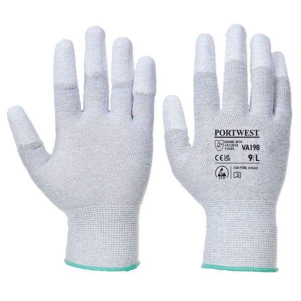 Portwest VA198 – Antistatisch PU Vingertip handschoen voor uitgifteautomaten